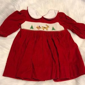 VINTAGE Christmas smock dress